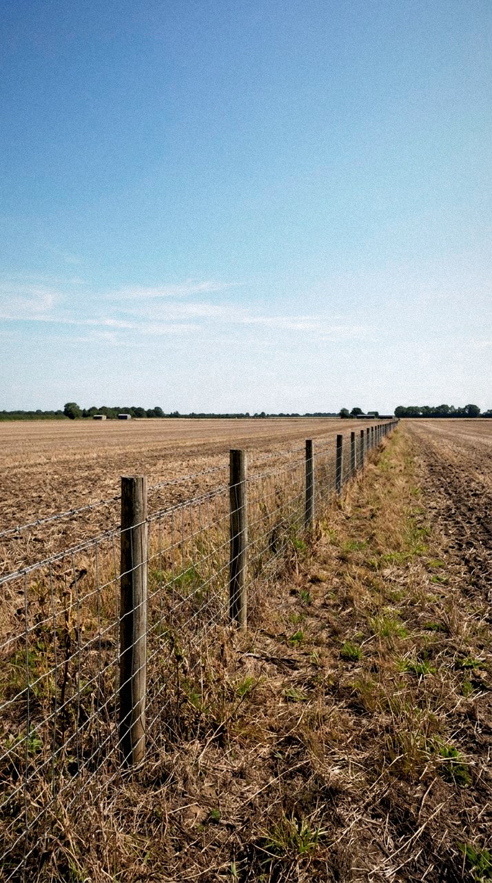 Graded with Land, Light and Seasons: Cut stubble under hard inland sun. The straw kept pale, the sky held.